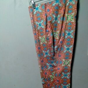 𝅺doncaster ladies multi color print pants size 16